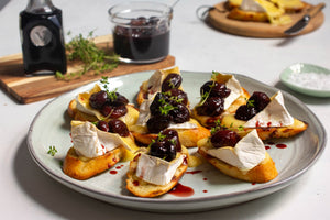 Grilled Balsami Cherrie Crostini