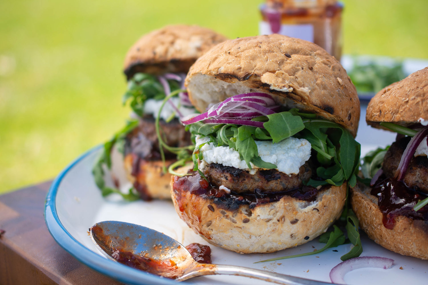 Lamb And Goats Cheese Burgers 2