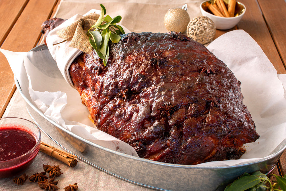 Carving A Christmas Ham