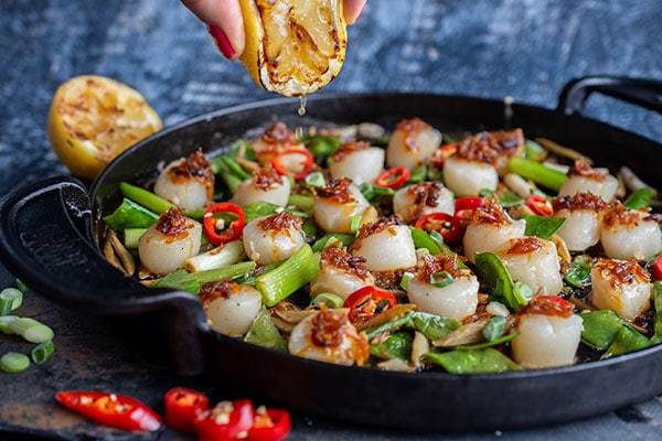 Chinese Scallops With Xo Sauce