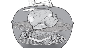 57cm Kettle Charcoal Barbecue Setup – Indirect and Low & Slow