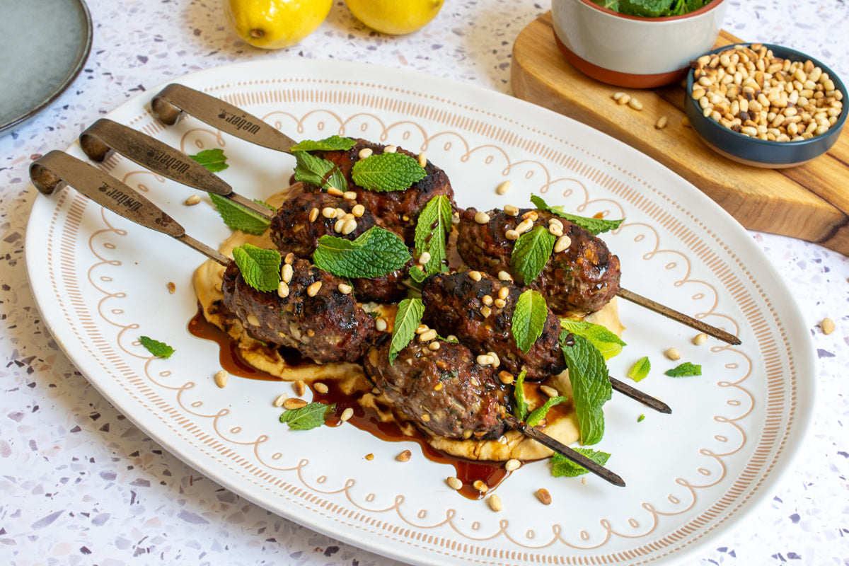Lamb Koftas With Hummus And Pomegranate