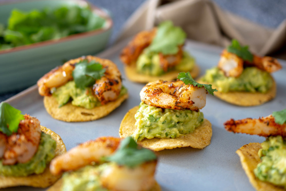 Prawn Guacamole Bites