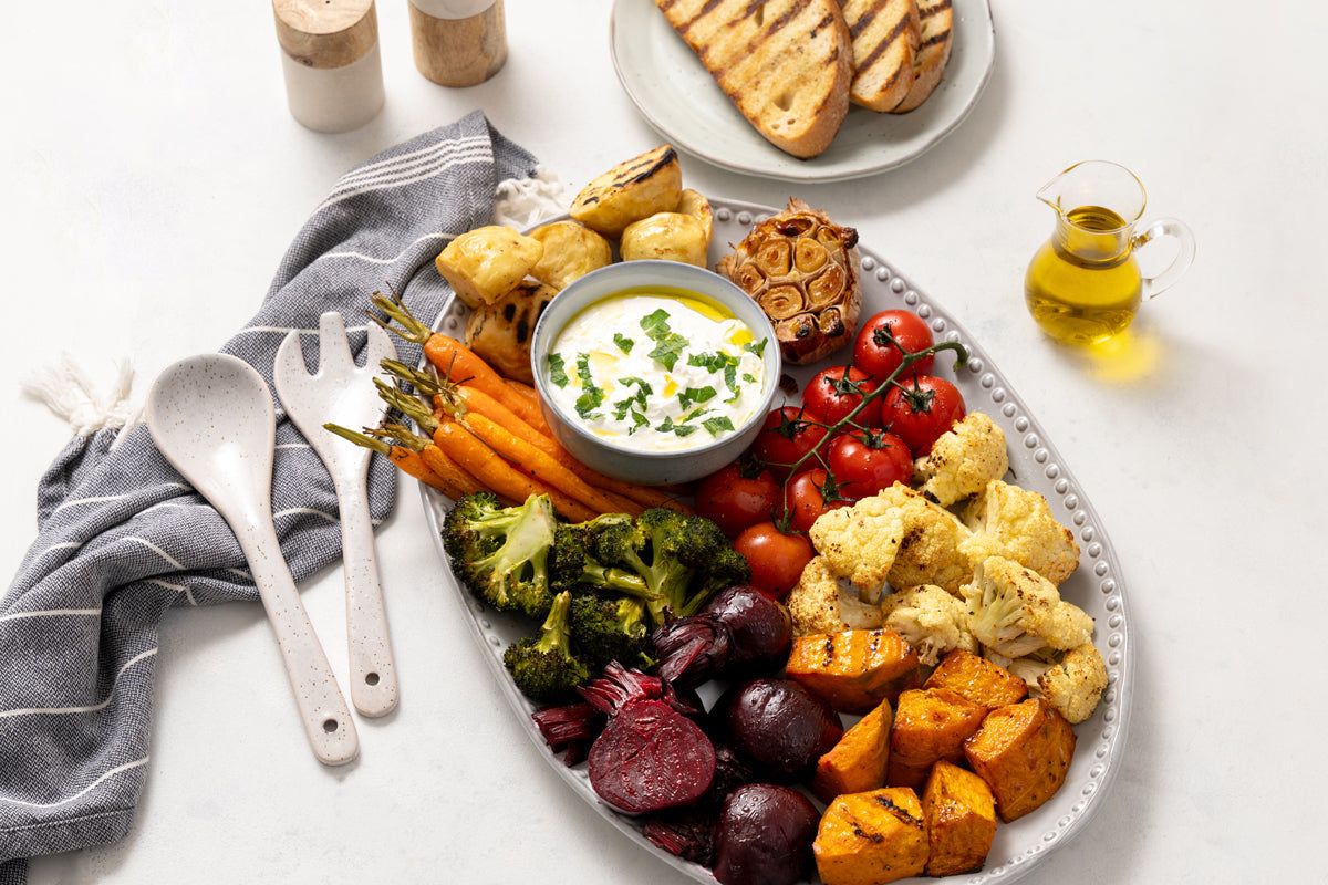 Roast Veggies With Whipped Feta