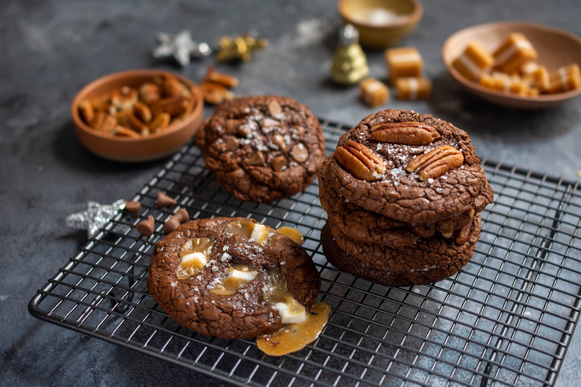 Salted Choc Brownie Cookies