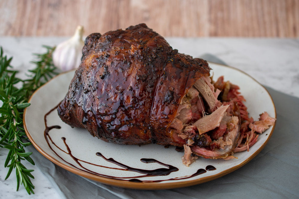 Slow Roasted Balsamic Glazed Lamb Shoulder