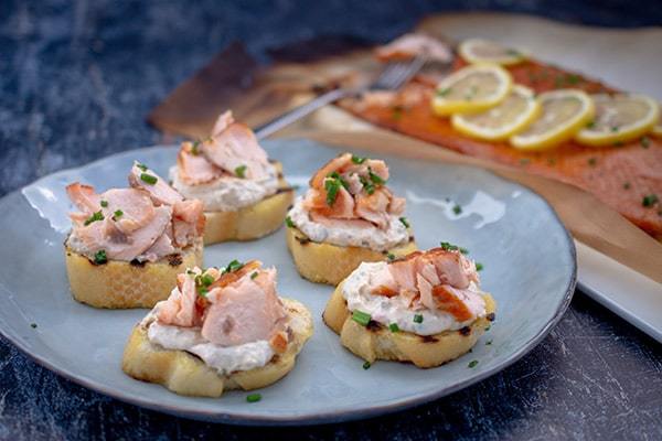 Smoked Salmon Crostinis