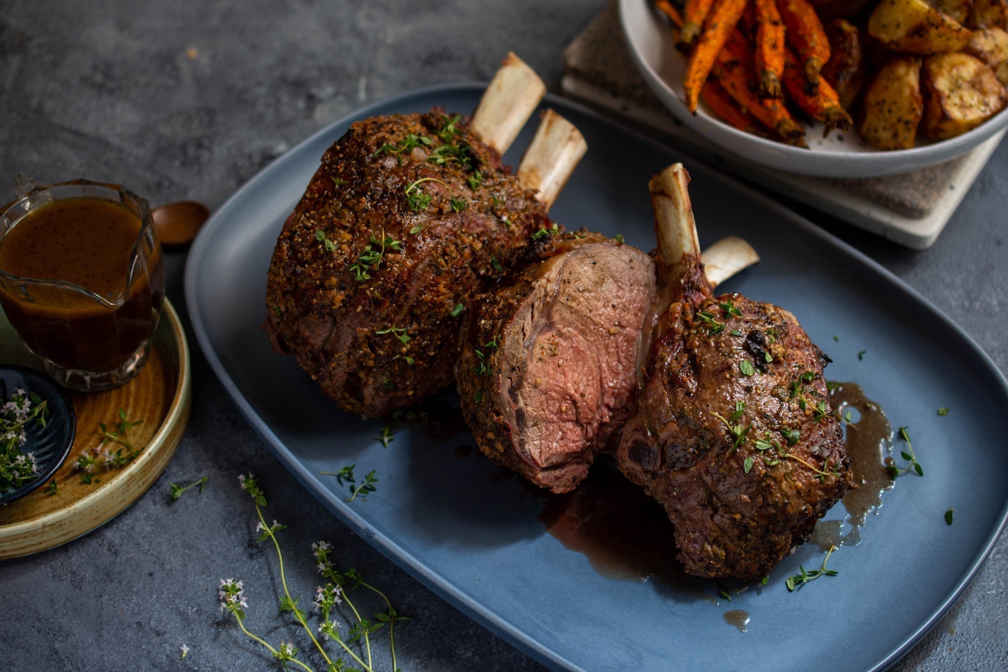Thyme And Horseradish Crusted Beef Roast