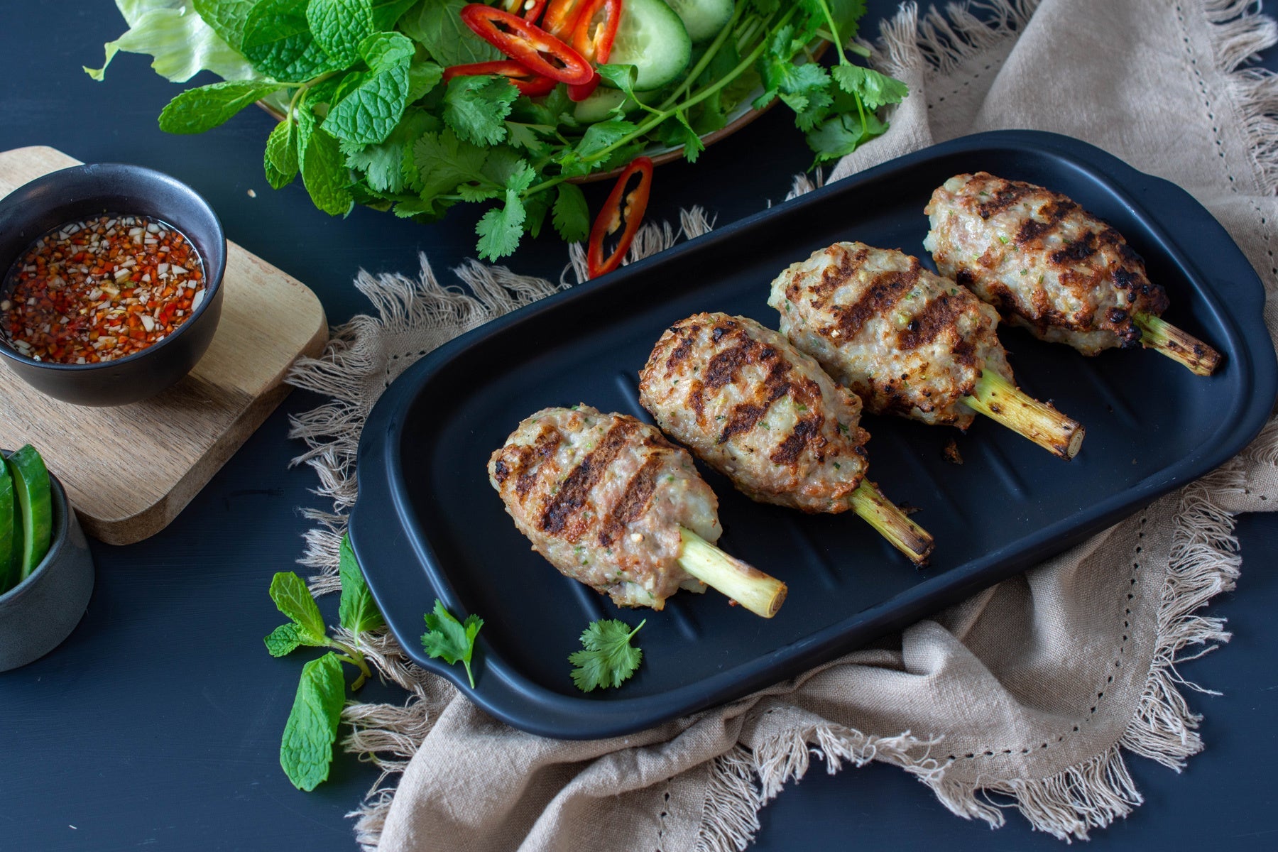 Vietnamese Sugar Cane Prawns