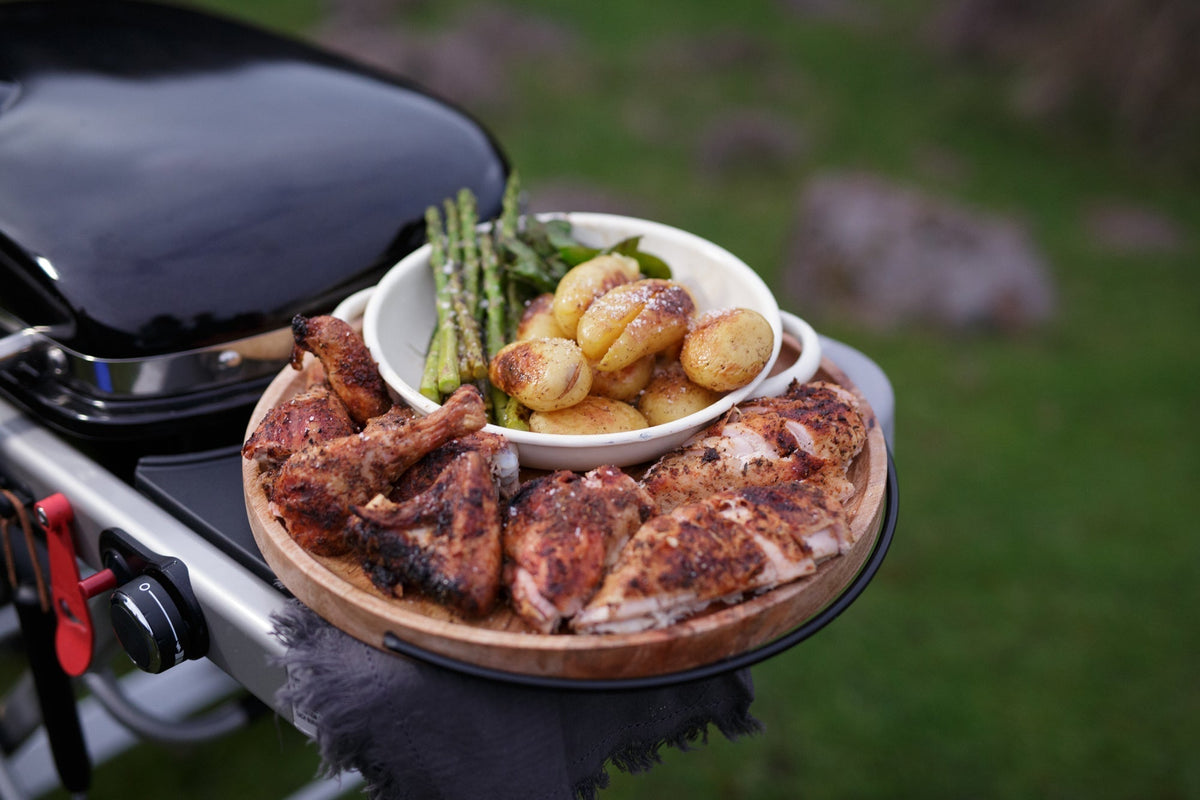 Crispy Skin Butterflied Bbq Chicken