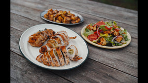 Crispy Skin Chicken Breast With Melty Garlic Cheese