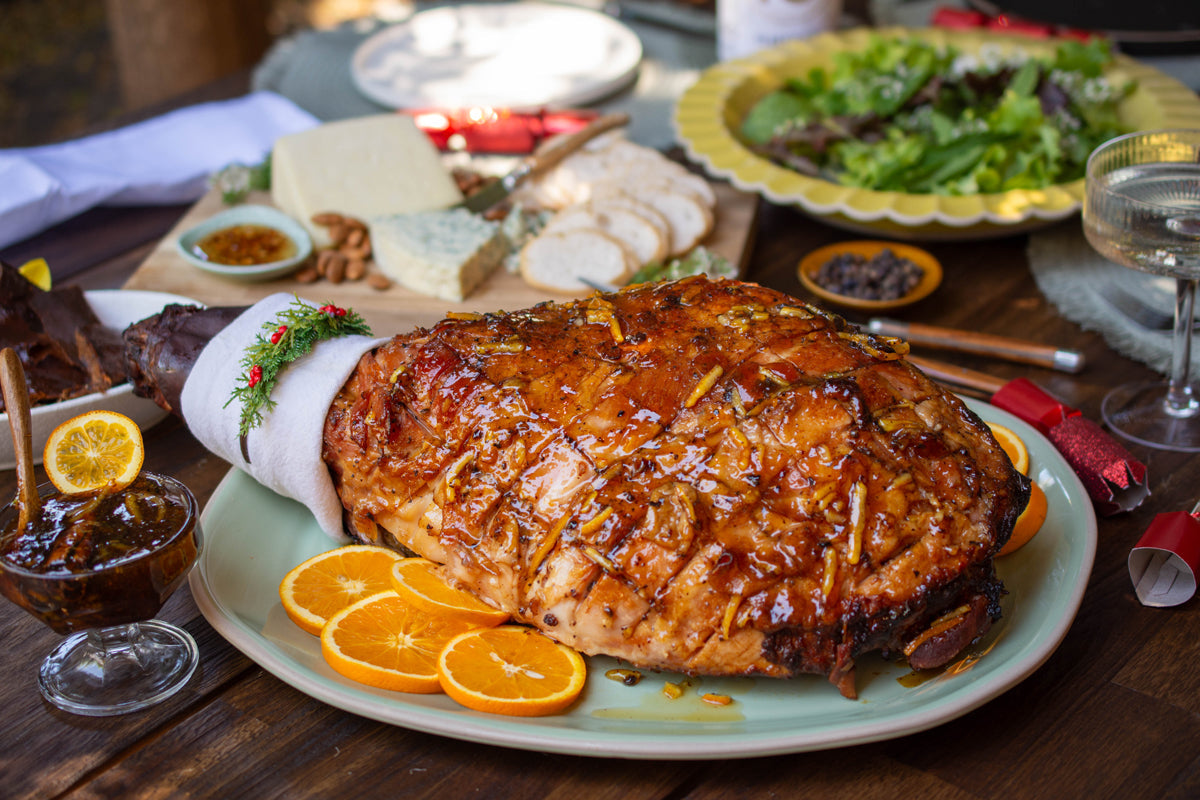Gin And Orange Glazed Ham