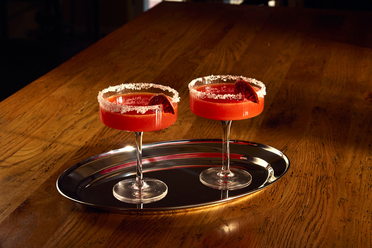 Barbecue Bruleed Blood Orange Margs