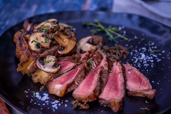 Chargrilled Steaks With Jacks Mushrooms