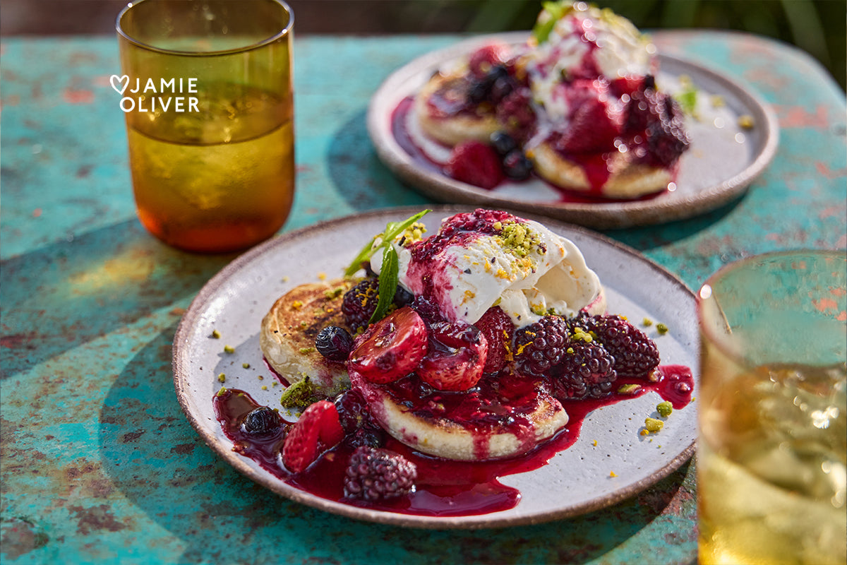 Crispy Pastry Swirls With Summer Berries Jamie Oliver