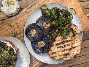 Grilled Mushrooms On Toasted Sourdough Web