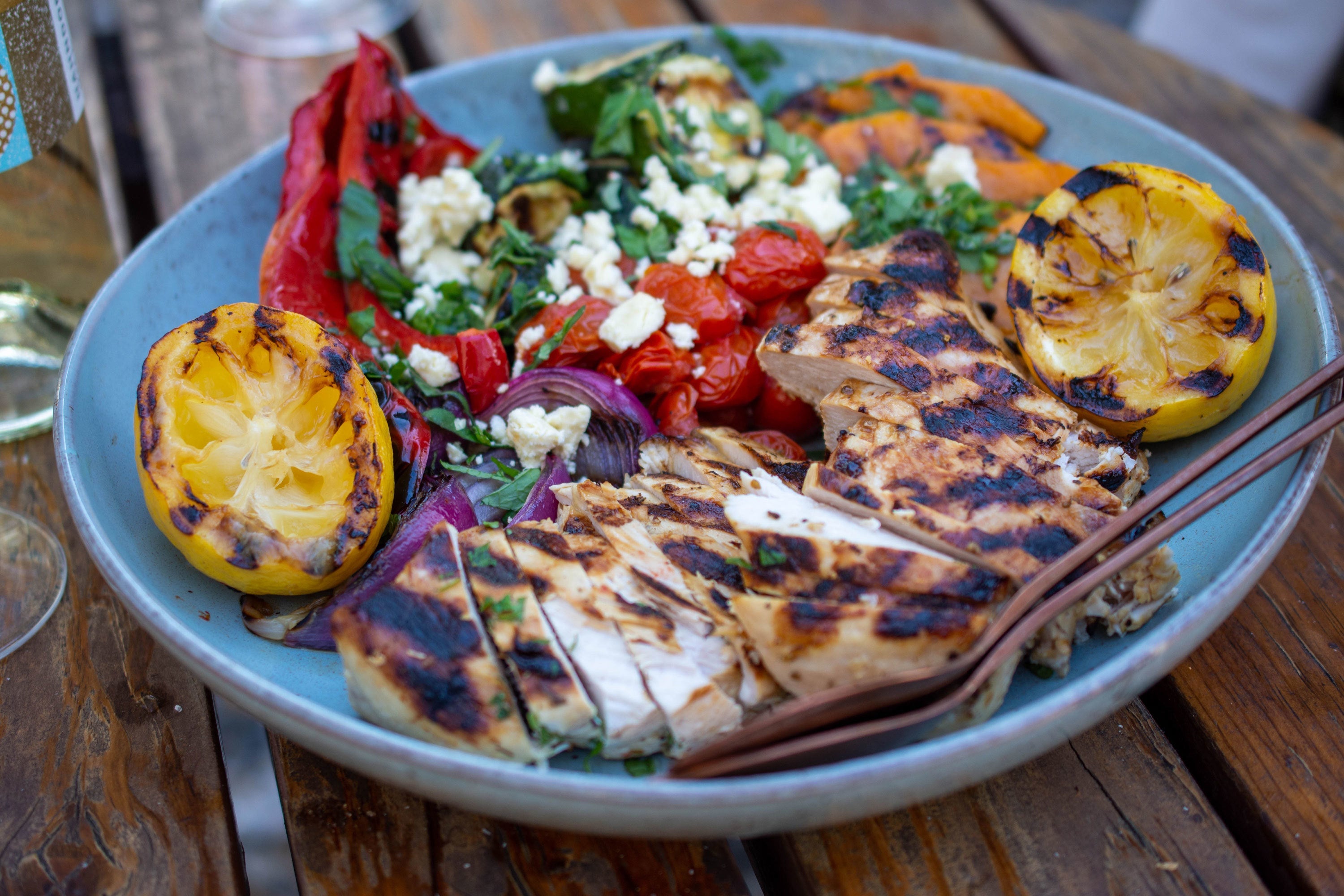Mediterranean Chicken And Mixed Vegetable