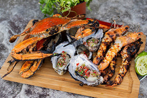 Mixed Seafood Grill With Thai Chilli Dressing