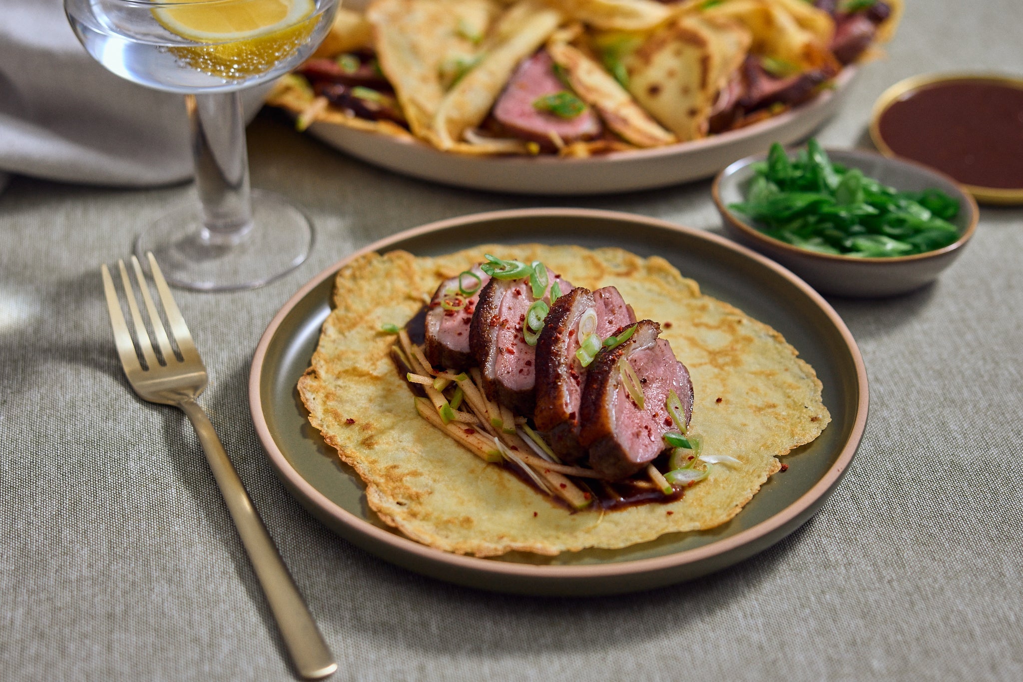 Peking Duck Pancakes