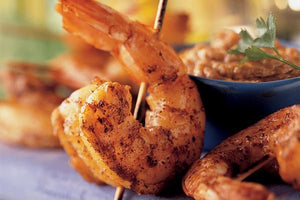 Prawn Satay With Dipping Sauce