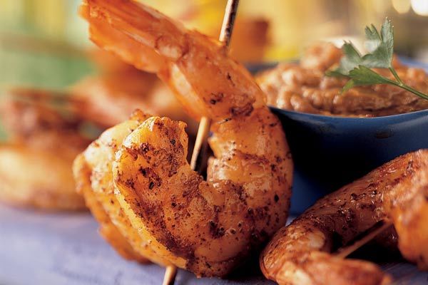Prawn Satay With Dipping Sauce
