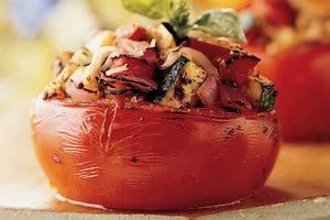 Roasted Tomatoes Stuffed With Ratatouille