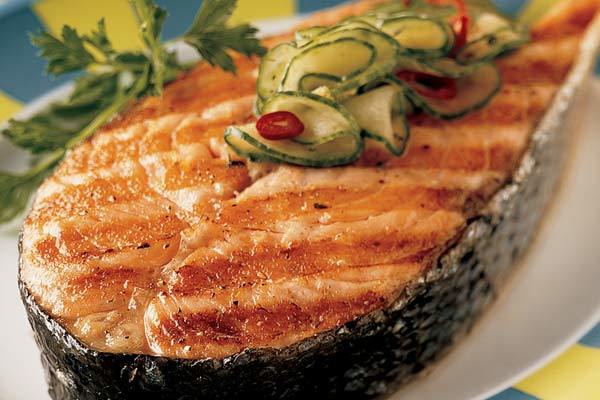 Salmon With Thai Cucumber Relish
