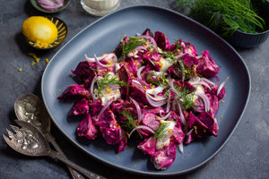 Smoked Beetroot And Creme Fraiche Salad