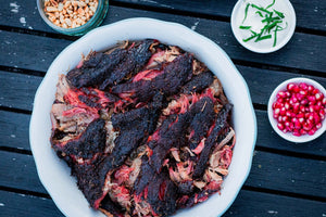 Smoked Lamb Shoulder With Pomegranate