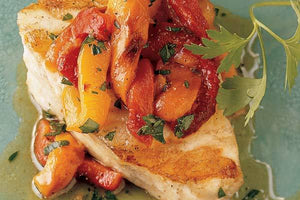 Snapper With Roasted Pepper Vinaigrette