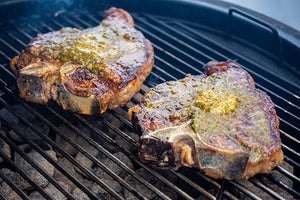 T Bones With Compound Steak Butter 1