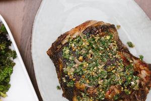 Toasted Pistachio Mint Salsa Verde