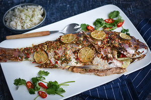 Vietnamese Baked Snapper With Coconut Rice