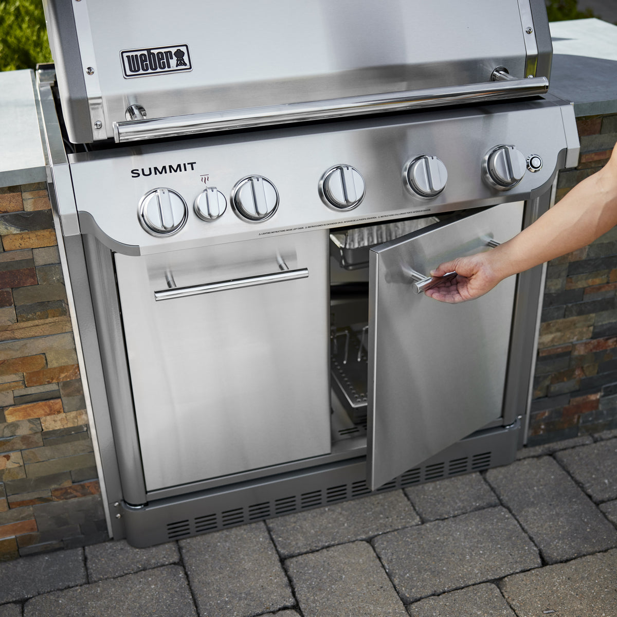 Summit® SB38 5-Burner Built-In Gas Barbecue Stainless Steel (Natural Gas)