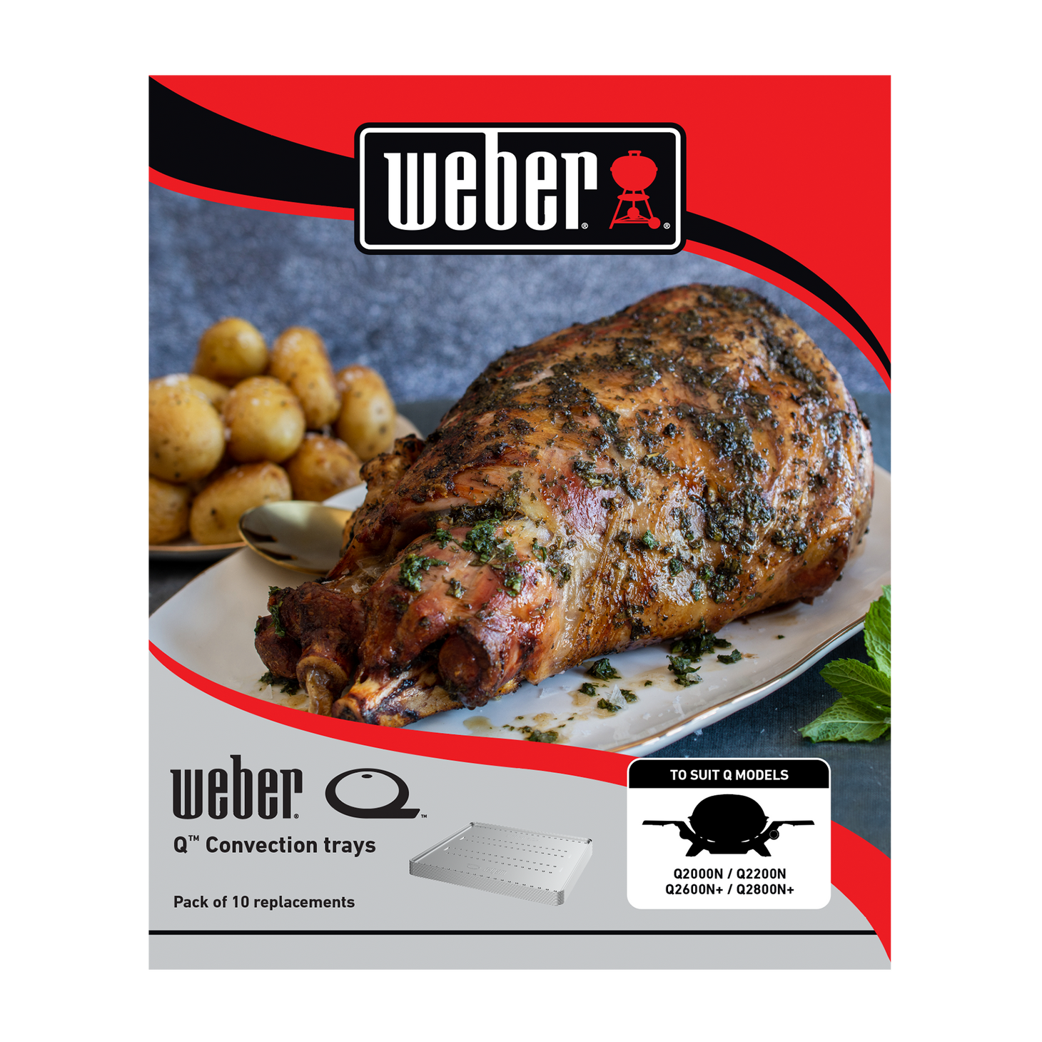 Weber® Q® (G3) BBQ Convection Trays - 10 Pack