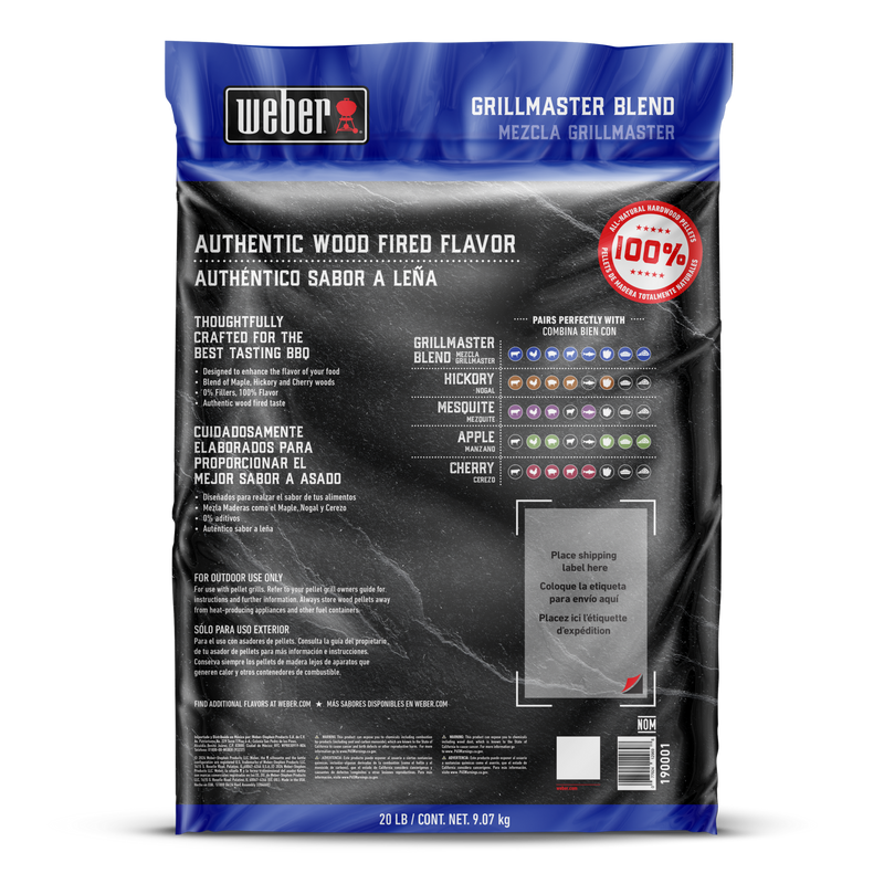 GrillMaster Blend All-Natural Hardwood Pellets 9kg