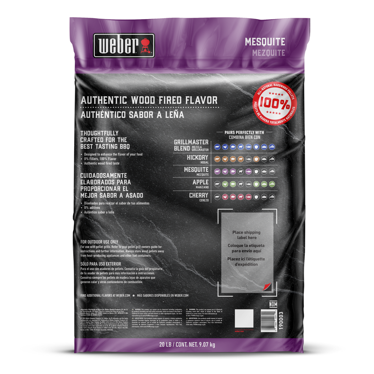 Mesquite All-Natural Hardwood Pellets 9kg