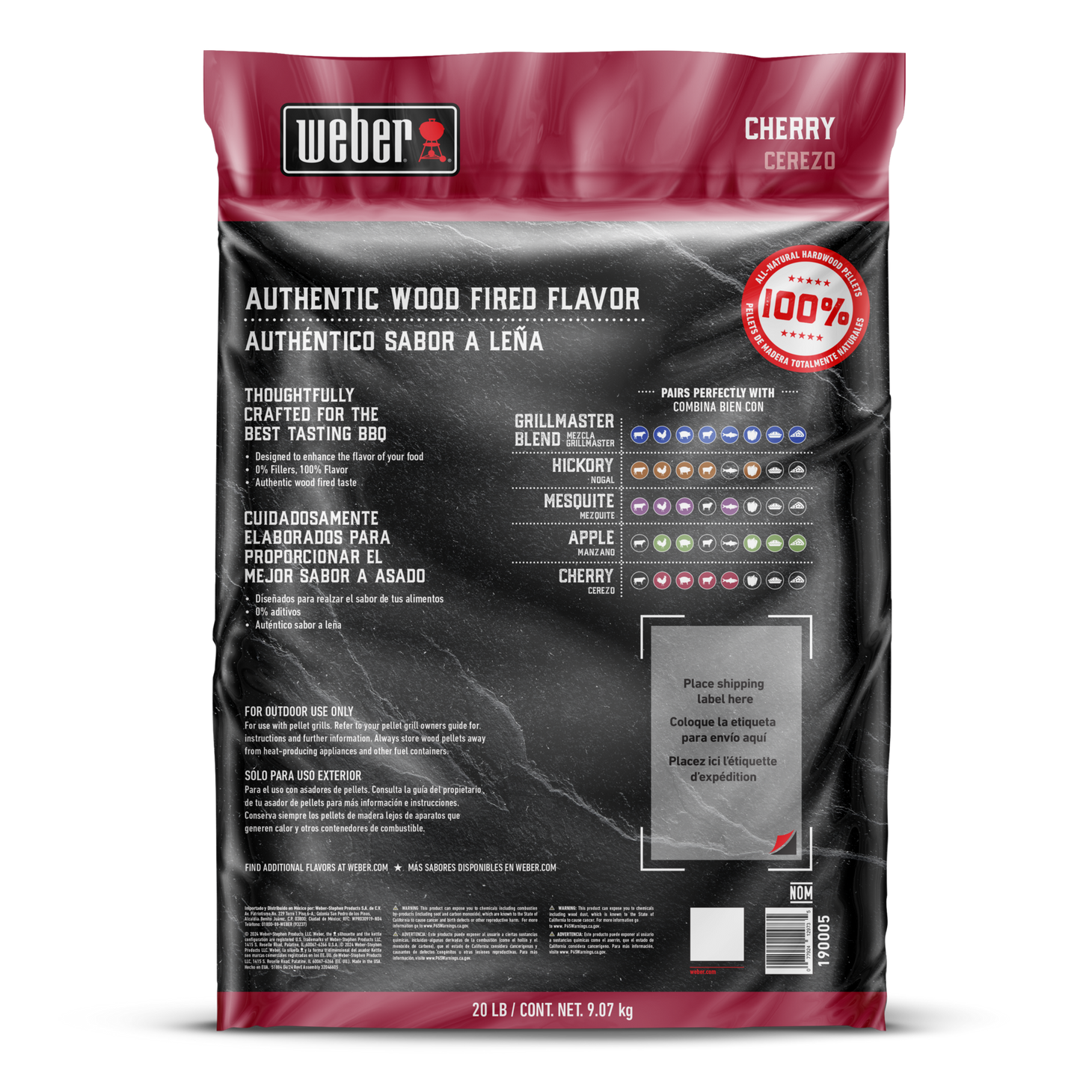 Cherry All-Natural Hardwood Pellets 9kg