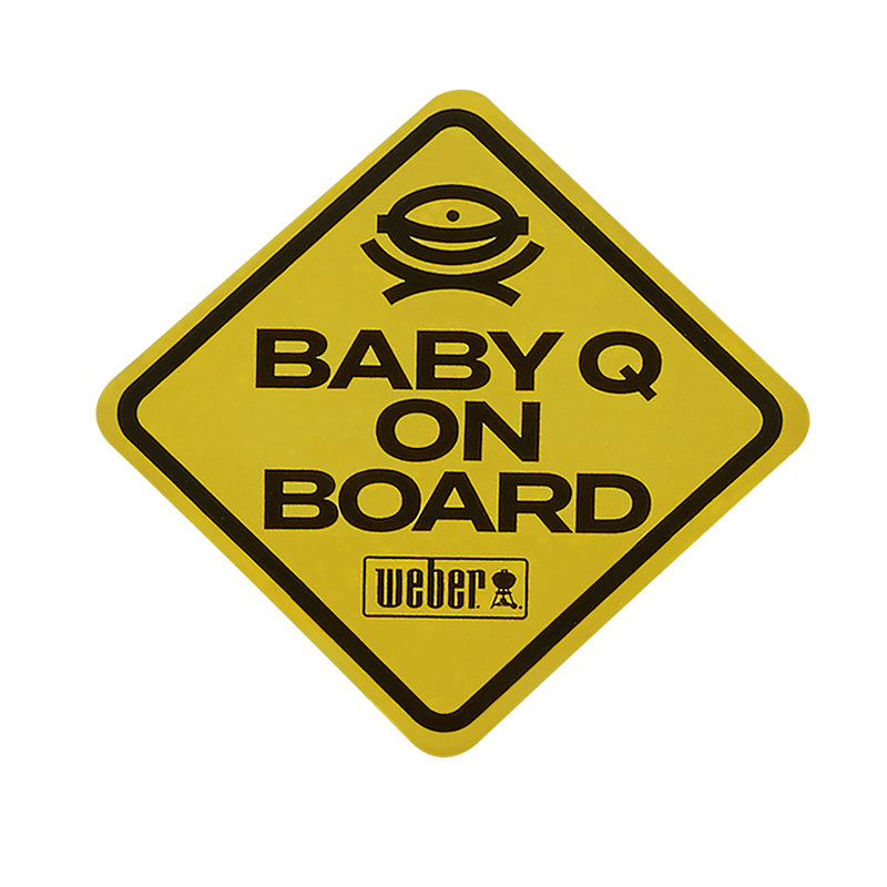 Limited Edition Weber "Baby Q on Board" Car Decal