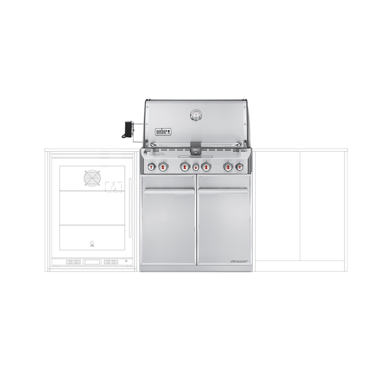 Summit® S-460 4-Burner Built-In Gas Barbecue (LPG)