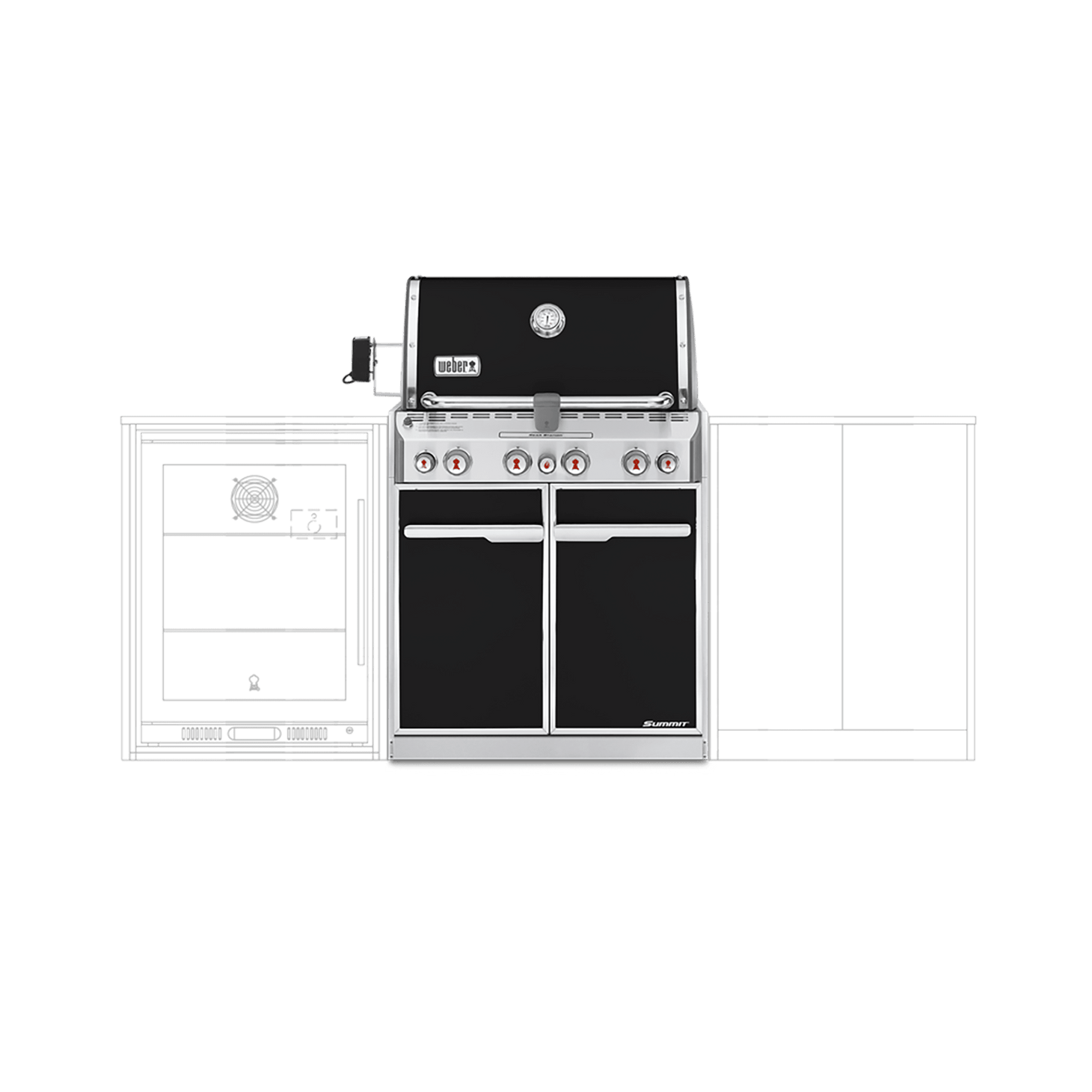 Summit® E-460 4-Burner Built-In Gas Barbecue (LPG)