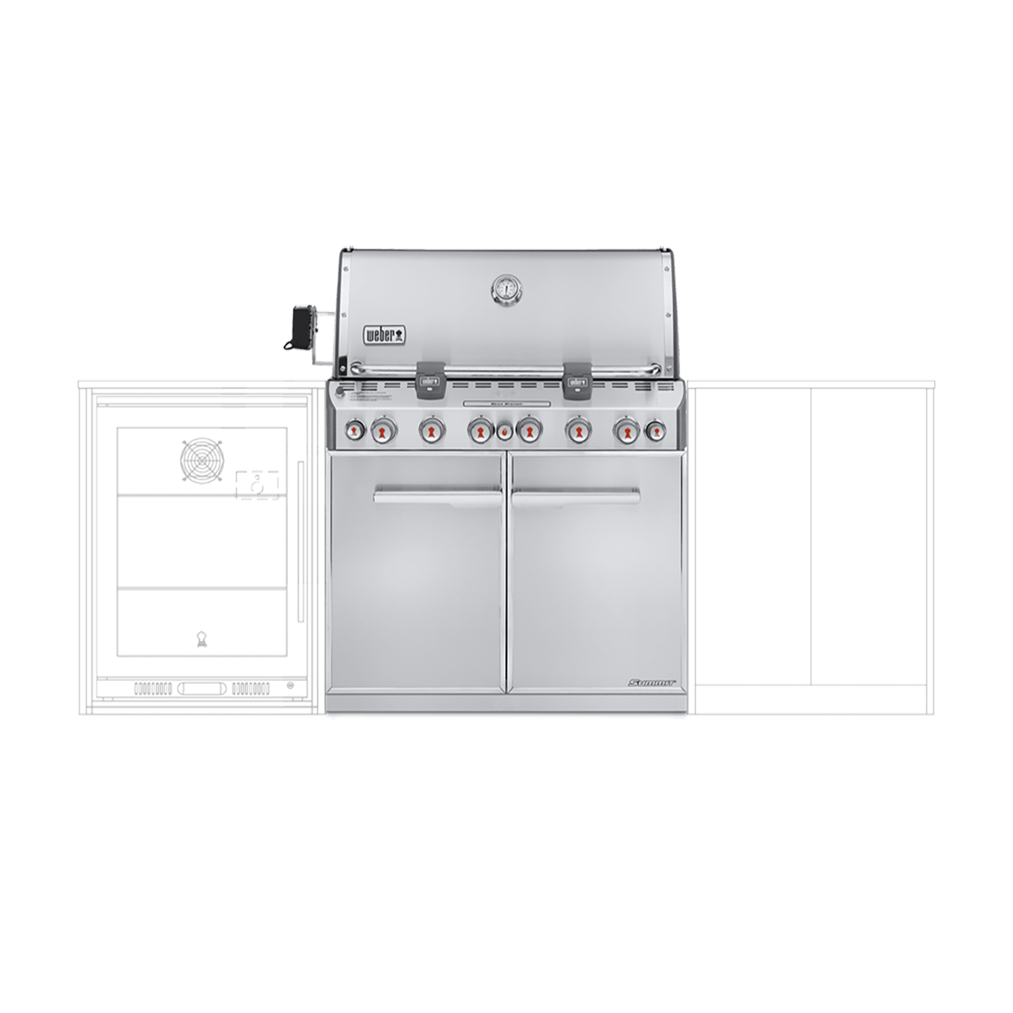 Summit® S-660 6-Burner Built-In Gas Barbecue (LPG)