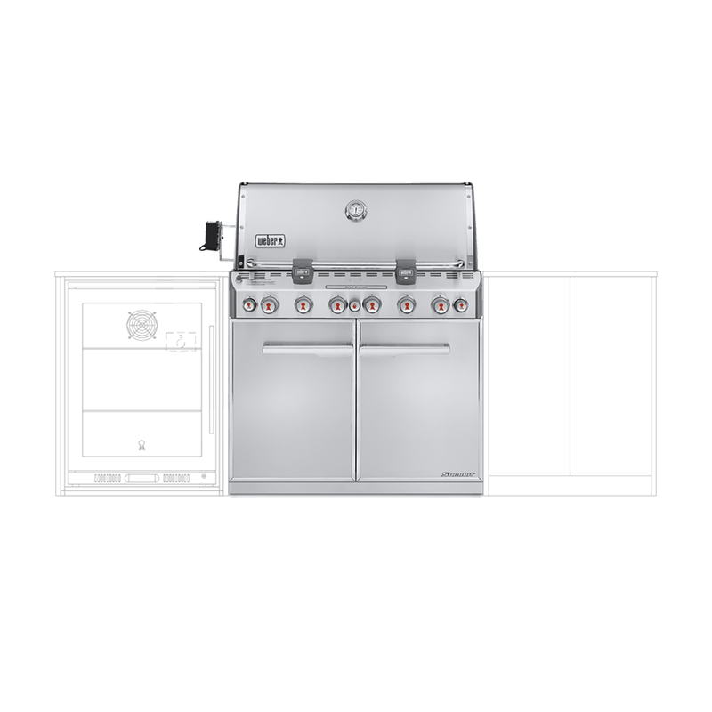 Summit® S-660 6-Burner Built-In Gas Barbecue (Natural Gas)