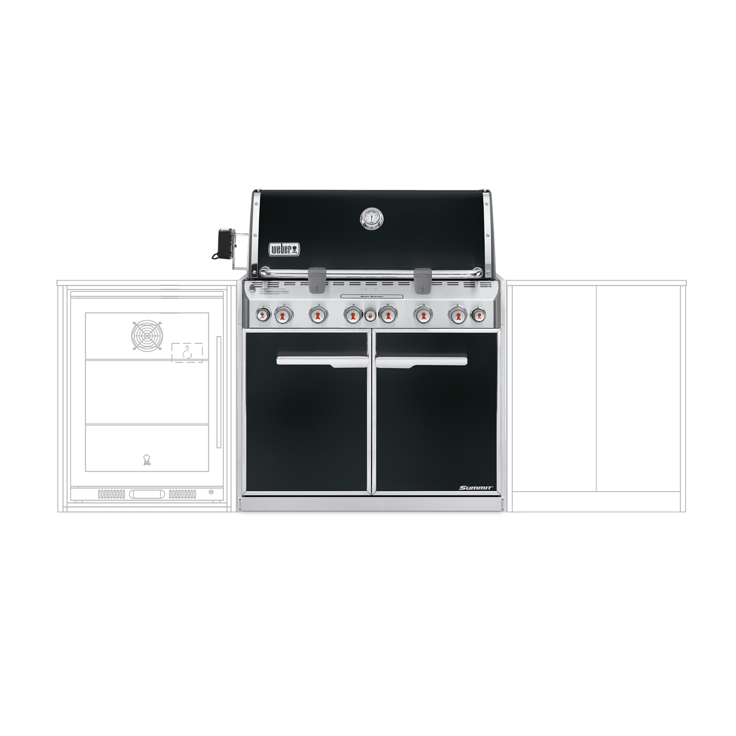 Summit® E-660 6-Burner Built-In Gas Barbecue (Natural Gas)