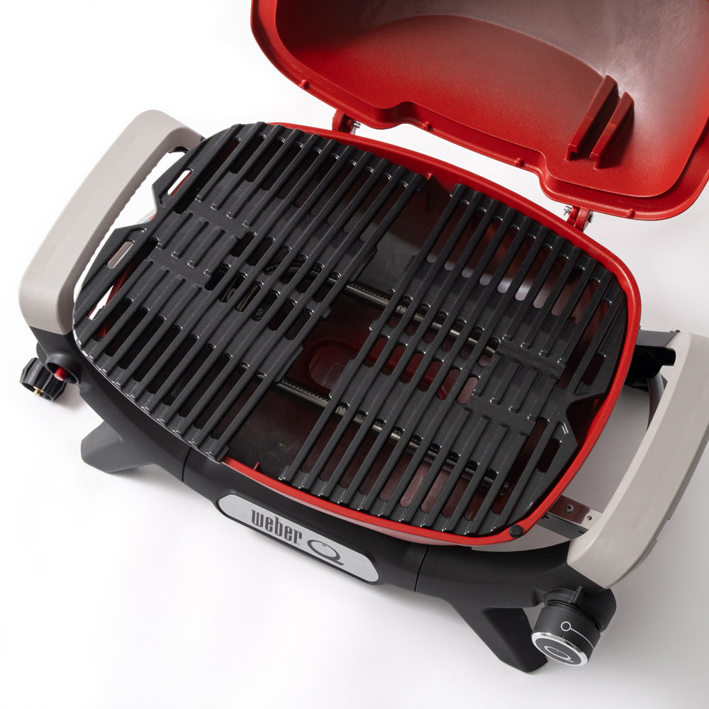 Porcelain enamelled, cast iron cooking grill