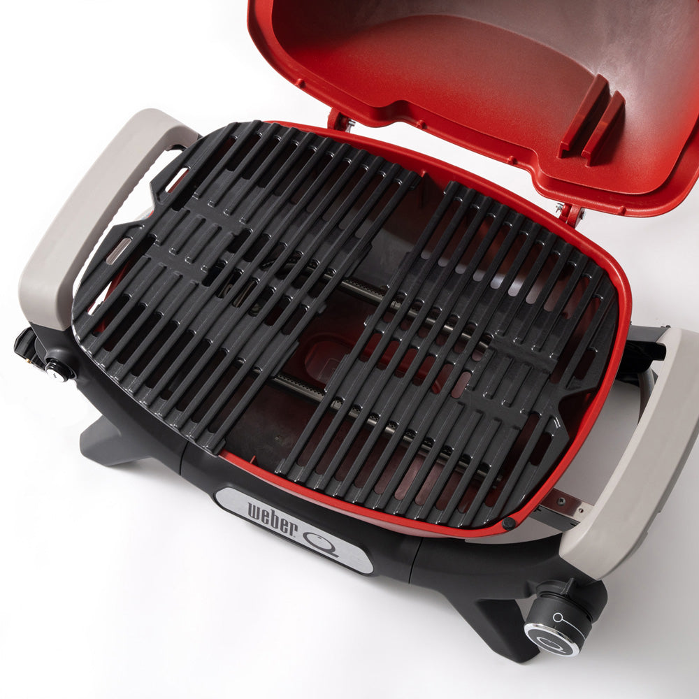 Porcelain enamelled, cast iron cooking grill