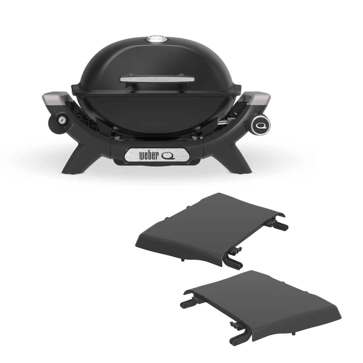 Baby Q Premium Bundle (Q1200N) LPG with Side Tables - Midnight Black