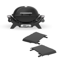 Baby Q Premium Bundle (Q1200N) LPG with Side Tables - Midnight Black
